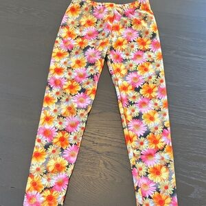 Vibrant Floral Kids Leggings